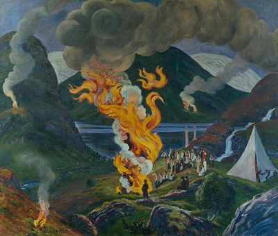 yaz ortası ateşi by Nikolai Astrup