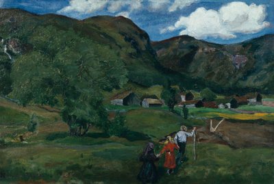 oynayan çocuklar by Nikolai Astrup