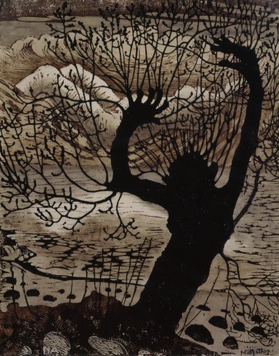 Bahar Gecesi ve Söğüt (tuval üzerine yağlı boya) by Nikolai Astrup