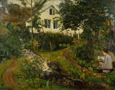 1908 öncesi eski papaz çiftliği by Nikolai Astrup
