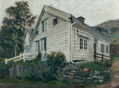 Yağmurlu havalarda papaz evi by Nikolai Astrup