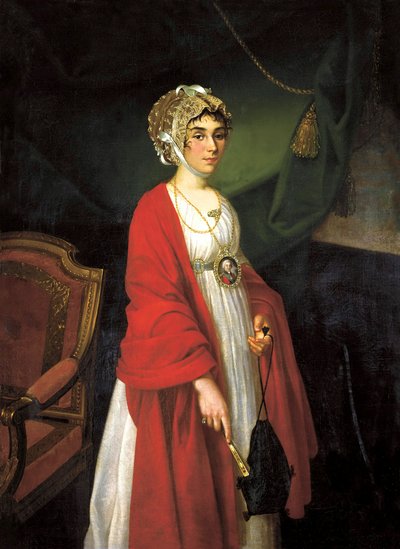 Astress ve Şarkıcının Portresi, Contesse Praskovya Sheremeteva, Zhemchugova 1768-1803, 18 by Nikolai Ivanovich Argunov
