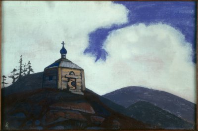NK Roerich, Radonezh Aziz Sergius Şapeli by Nikolai Konstantinowitsch Roerich