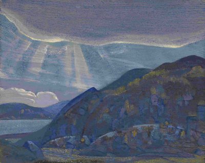 Ladoga serisinden Kayalar ve Uçurumlar, 1917-1918 by Nikolai Konstantinowitsch Roerich