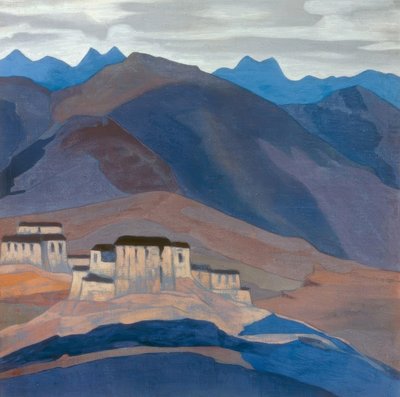 Tibet manastırı by Nikolai Konstantinowitsch Roerich