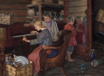 Sosyalleşme, 1918 by Nikolai Petrovich Bogdanov Belsky