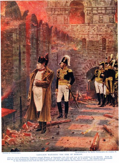 Napolyon Moskova Ateşini izliyor, 
