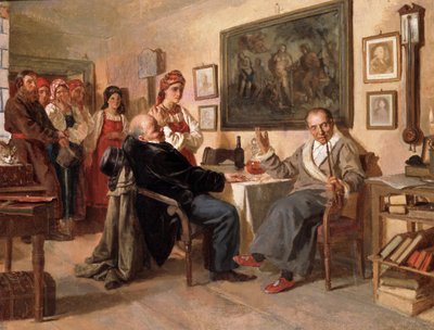 Market. Serflerin Satışı by Nikolai Vasilievich Nevrev