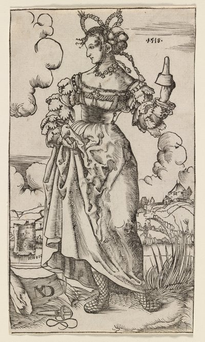 Bilge ve Aptal Bakireler: Beşinci Aptal Bakire, 1518. by Nikolaus Manuel Deutsch