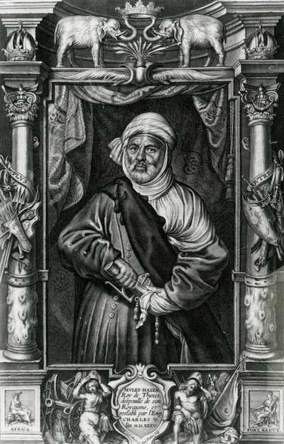 Abu l-Hasan Ali, also called Muley Hacén, 1535  by Nikolaus van der Horst