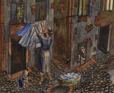 Eski Avlu, 1930 by Nikolay Ivanovich Evgrafov