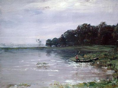 Tekne ile Manzara, Akşam by Nikolay Nikanorovich Dubovskoy