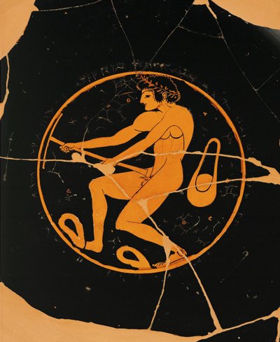 Sopalı ve sapanlı atlet ... by Nikosthenes