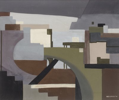 Kesinlikçi Şehir Manzarası by Niles Spencer
