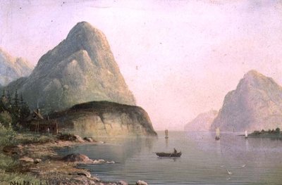 Bir Fiyort Sahnesi by Nils Hans Christiansen