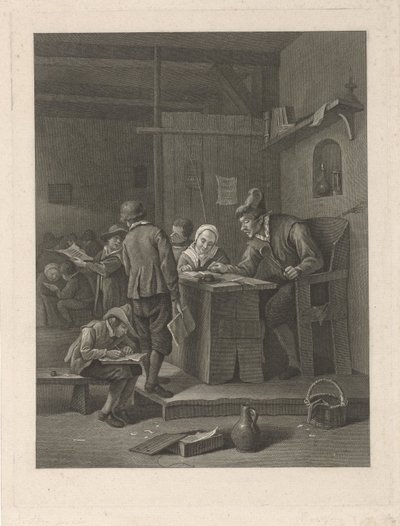 Öğretmen ve çocuklar ile derslik by Noach van der Meer (II)