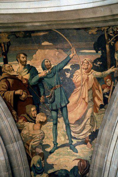 Robin Hood ve sevgilisi Mariam by Noel Denholm Davies
