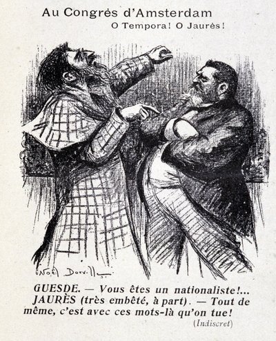 Jean Jaures ve Jules Guesde arasındaki tartışma (Amsterdam sosyalist kongresi), Noel Dorville, “” Le Panache”” 5/10/1904. by Noel Dorville