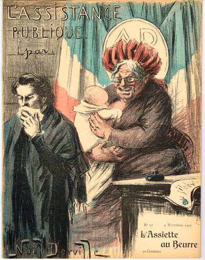 “Tereyağı Tabağı”nın Kapağı, Satirique ve Colors by Noel Dorville