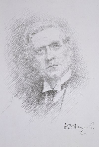 ಹರ್ಬರ್ಟ್ ಹೆನ್ರಿ ಆಸ್ಕ್ವಿತ್ ಅವರ ಭಾವಚಿತ್ರ (1881-1947), 1909 ಟರ್ಕ್‌ನ ಎಂಟೆಂಟೆ ಕಾರ್ಡಿಯಾಲ್‌ನಲ್ಲಿನ ಆಲ್ಬಮ್‌ನಿಂದ by Noel Dorville
