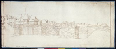 Charenton Panoraması (kağıt üzerinde kalem ve mürekkep) by Noel Gasselin