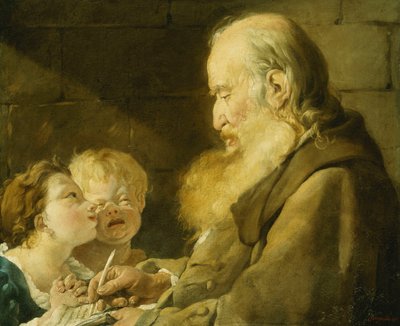 Öğrencileriyle Bir Okul Müdürü, 1801 by Noel Halle