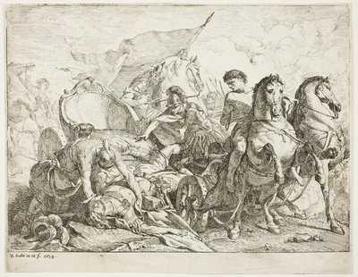 Antiochus Arabasından Düşerken by Noel Halle