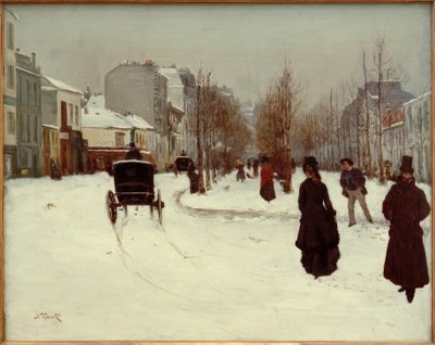 Boulevard de Clichy kar altında by Norbert Goeneutte