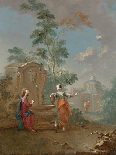 Kuyudaki İsa ve Samiriyeli kadın by Norbert Grund