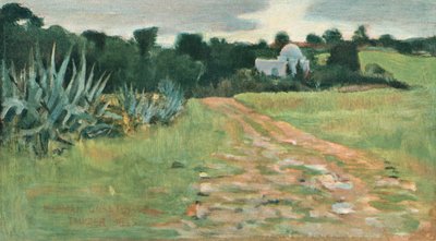 Azizler Evi ve Tarlası, Tanca, 1885 by Norman Garstin