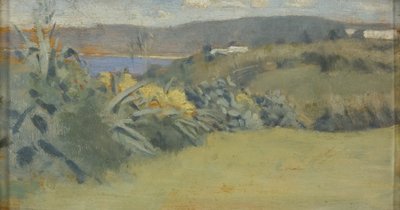 Tangier Manzarası, c.1885 (panelde yağlı boya) by Norman Garstin