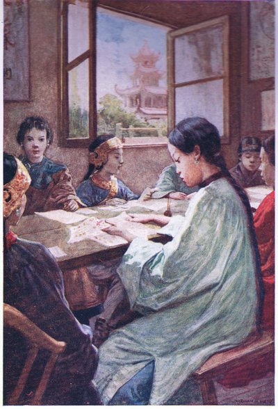 Bir Çin okulu c.1900 by Norman Hardy