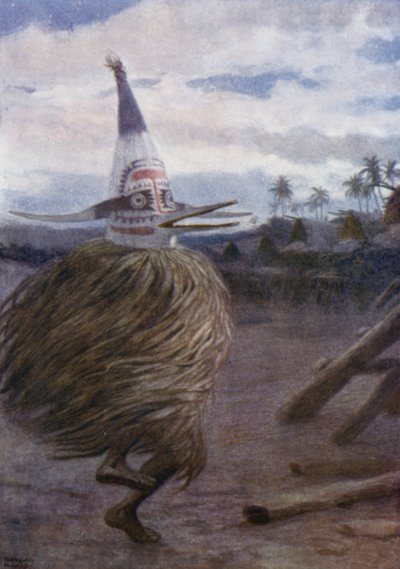 Bir Kaivakuku, Roro Kabilesi, Merkez Bölümü, Britanya Yeni Gine (renkli taş) by Norman Hardy