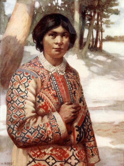 An Ostiak Woman, Siberia  by Norman Hardy