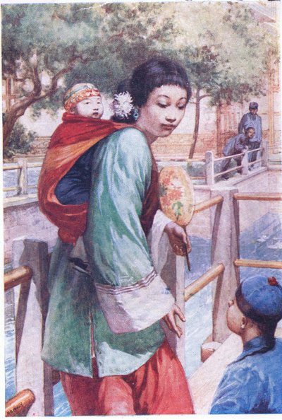 Çinli çocuklar c. 1900 by Norman Hardy