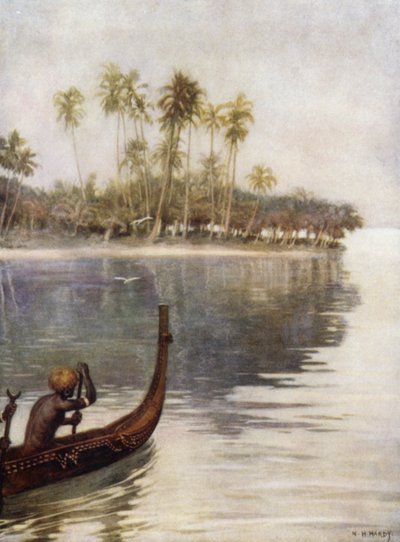 Sabah Erken, Gavutu, Solomon Adaları (renkli taş) by Norman Hardy