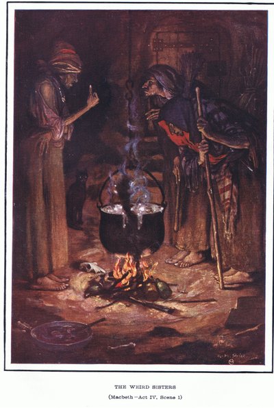 Garip kız kardeşler (MacBeth) by Norman Mills Price