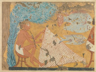 Ağ Yapan Adam, Ipuy Mezarı, MÖ 1295–1213 (kağıt üzerinde tempera) by Norman de Garis Davies