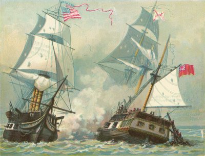 Anayasa ve Guerriere arasındaki mücadele by North American