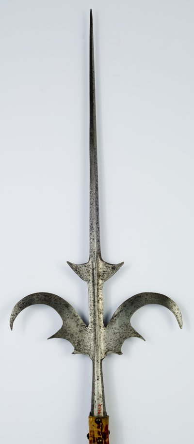 Corsesca, c.1600-20 (çelik, pirinç ve modern kadife ile ahşap) by Northern Italian School