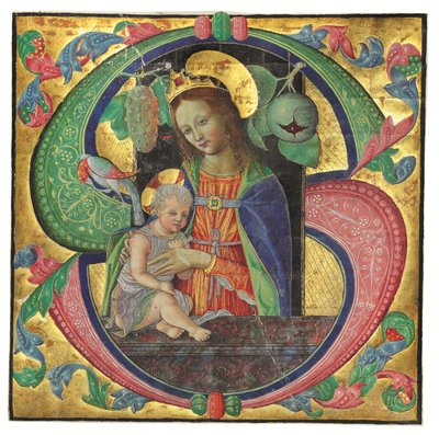 Madonna ve çocuğu, muhtemelen Milano, 1490 dolayları by Northern Italian School