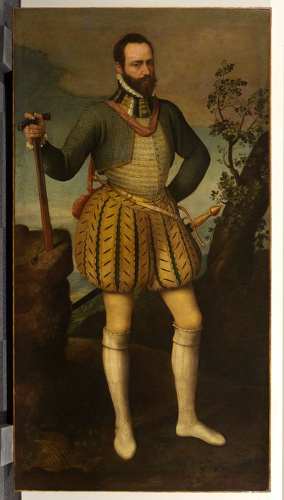 Zırhlı Bir Adamın Portresi (muhtemelen Emmanuel Filibert, Savoy Dükü) by Northern Italian School