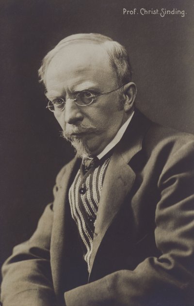 Christian Sinding, Norveçli besteci (s/b fotoğraf) by Norwegian Photographer