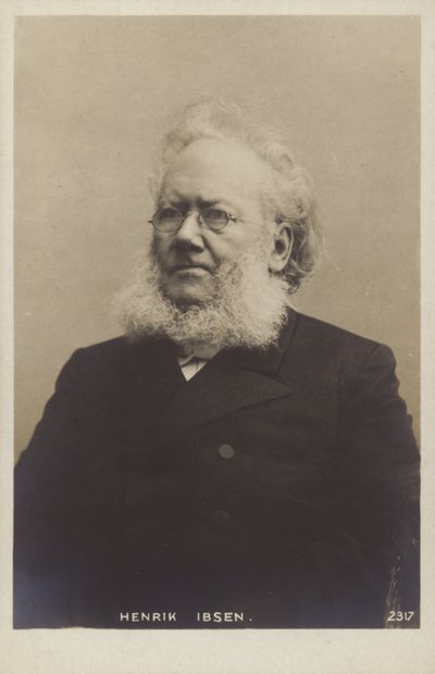 Henrik Ibsen (1828-1906), Norveçli oyun yazarı by Norwegian Photographer