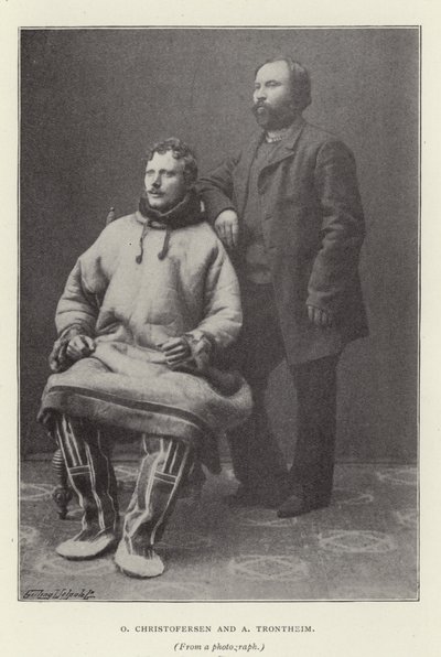 O Christofersen ve A Trontheim (s/b fotoğraf) by Norwegian Photographer