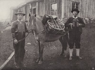 Pack-Horse ile Saetersdalen Highlanders by Norwegian Photographer