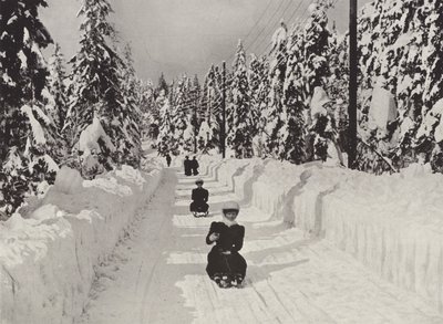 Kristiania yakınlarındaki Kış Sporları by Norwegian Photographer