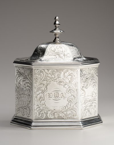 Çay tenekesi, 1845 by Obadiah Rich