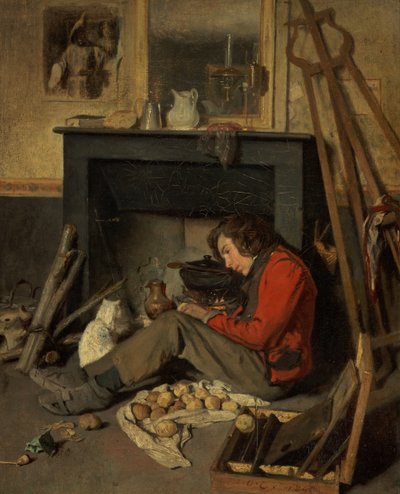 Bir Stüdyonun İç Mekanı by Octave Tassaert
