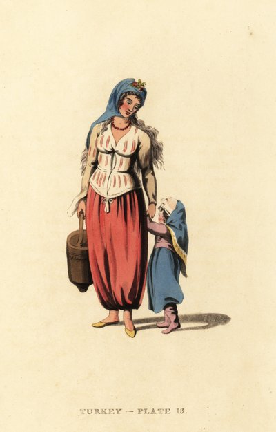 Yunan kadın kızı Marmara Adası ile by Octavian (after) Dalvimart